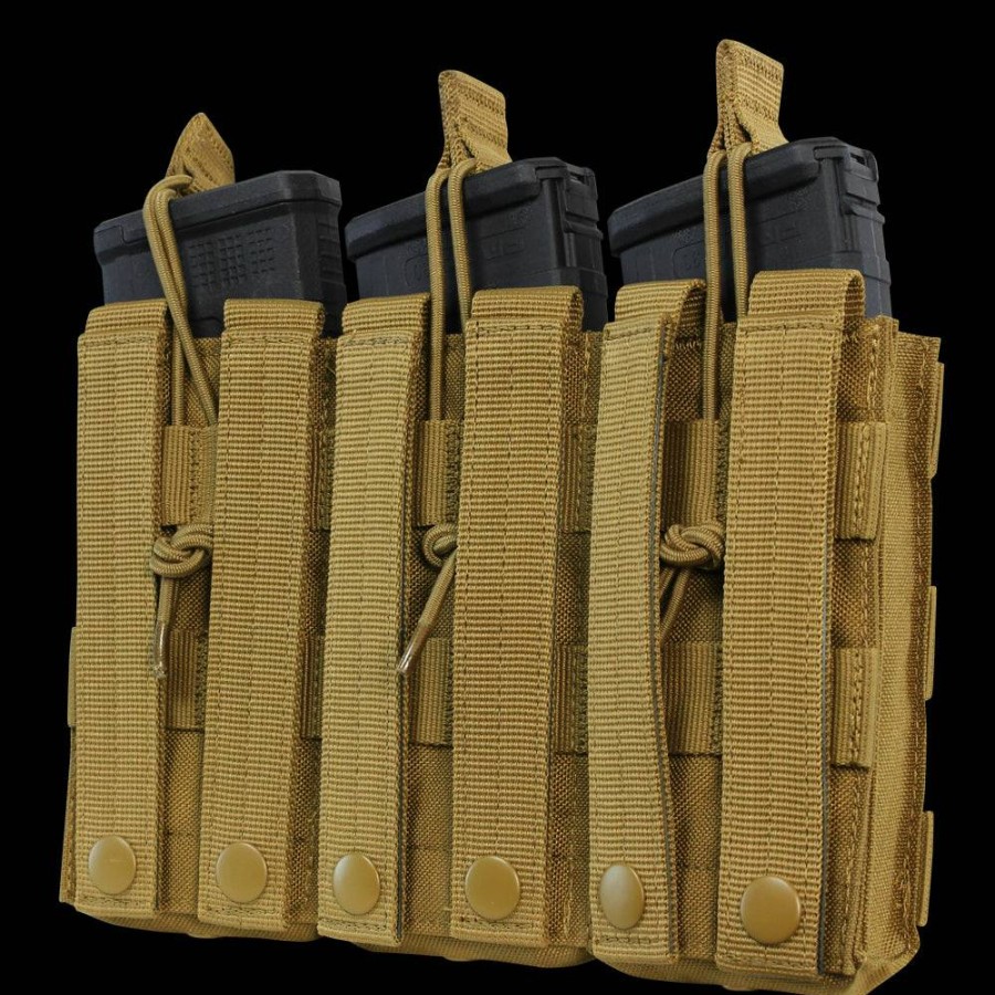 MODULAR POUCHES Condor Outdoor | Triple M4/M16 Open-Top Mag Pouch Multicam