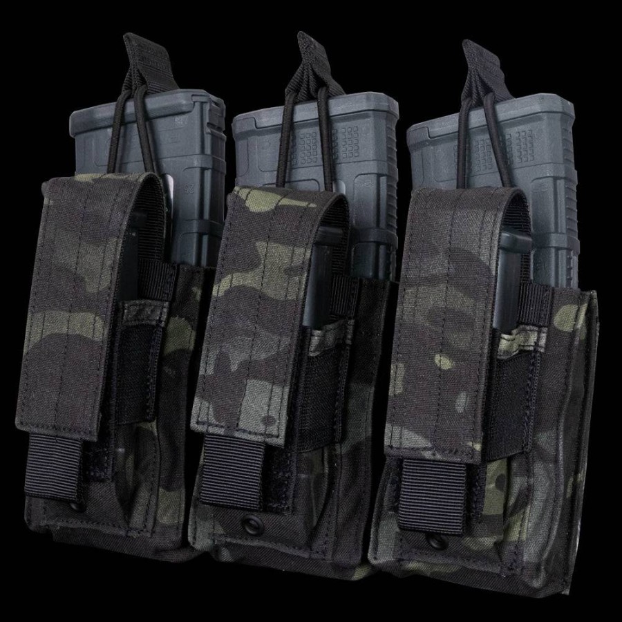 MODULAR POUCHES Condor Outdoor | Triple Kangaroo Mag Pouch Gen Ii Multicam Black