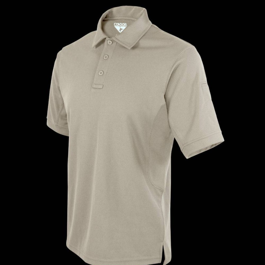 APPAREL Condor Outdoor | Short Sleeve Performance Tactical Polo - Clearance Khaki